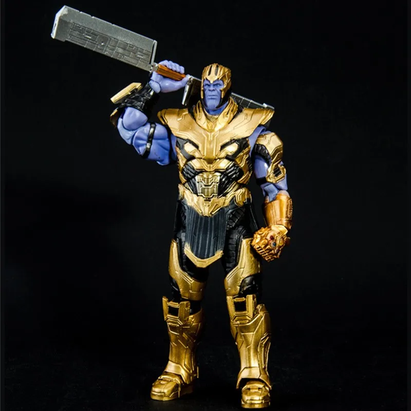 Marvel New Avengers Marvel 4 Endgame Shf Thanos Pvc Action Figure Collectible Model Toy 18cm  Figure Katana Thanos Doll Toy Gift