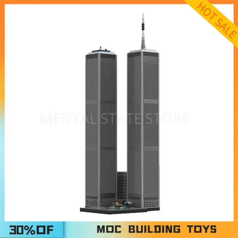 10990PCS Customized MOC Former World Trade Center Building Blocks Technology Bricks Creative Assembly Education Toy Holiday Gift