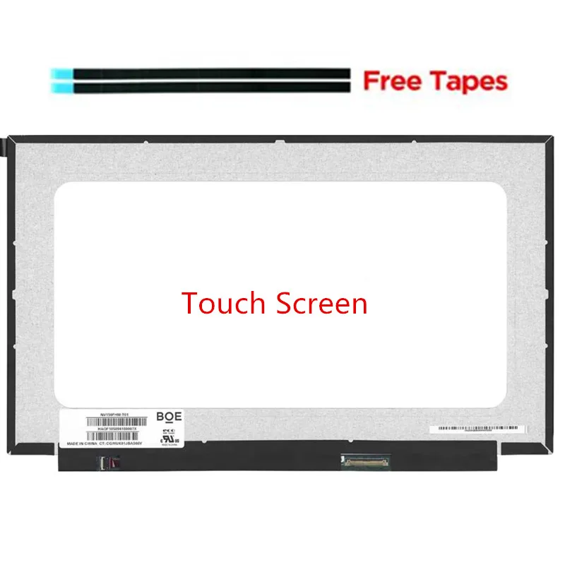 

15.6" Laptop LCD Touch Screen FHD 1920x1080 IPS Panel LED Display Replacement B156HAK02.1 NV156FHM-T01 40pins eDP