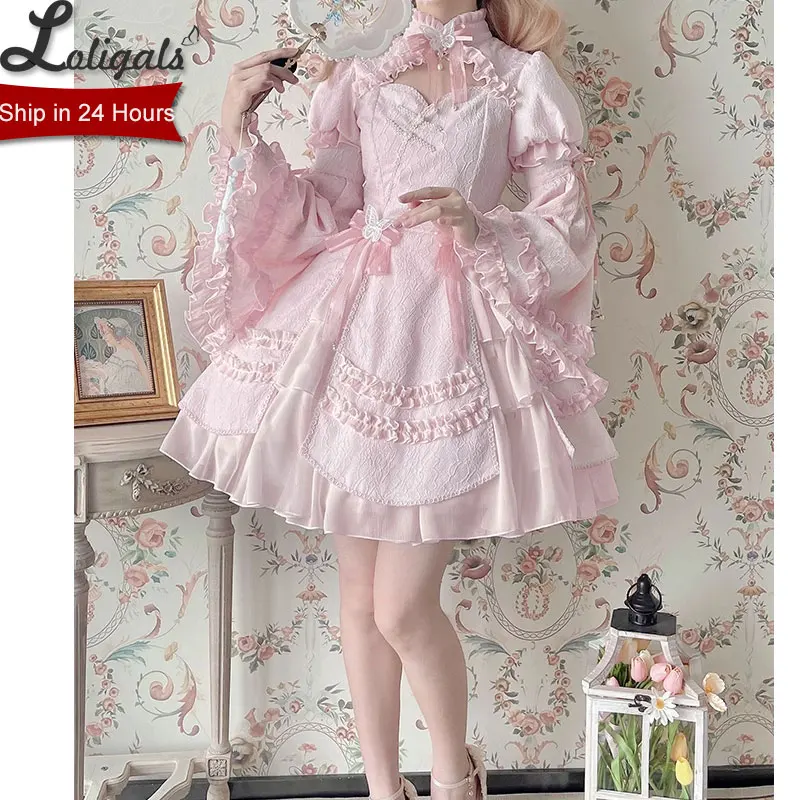 Butterfly Dream ~ Abito Lolita retrò con maniche svasate staccabili di Alice Girl