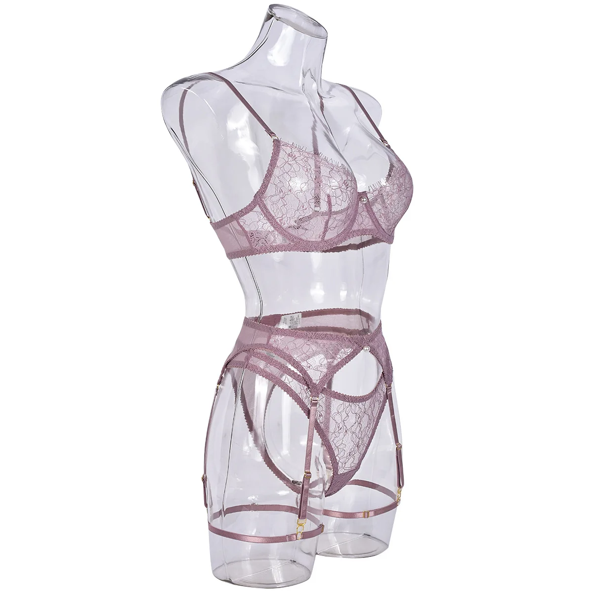 

Женское экзотическое нижнее белье больших размеров, кружевное флюороскопическое красивое тюлевое элегантное сексуальное женское нижнее белье, женское нижнее белье из 4 предметов