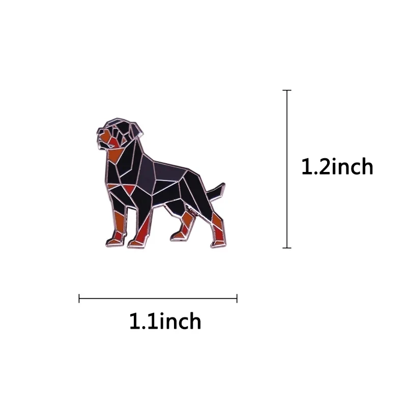 Rottweiler Enamel Pins Rottie Brooches Metal Badge for Dog Lovers Accessory Gifts