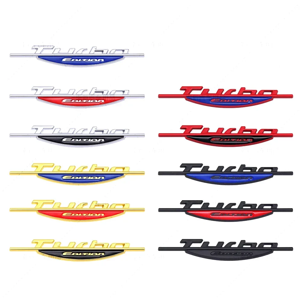 

Металлическая эмблема кузова автомобиля, значок на задний багажник, наклейка Turbo Edition, наклейка для Honda Toyota Mazda Lexus Land Rover Chevrolet Skoda Jeep