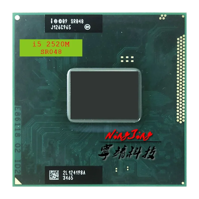 Intel Core i5-2520M i5 2520M SR048 2.5 GHz Used Dual-Core Quad-Thread CPU  3M 35W Socket G2 / rPGA988B