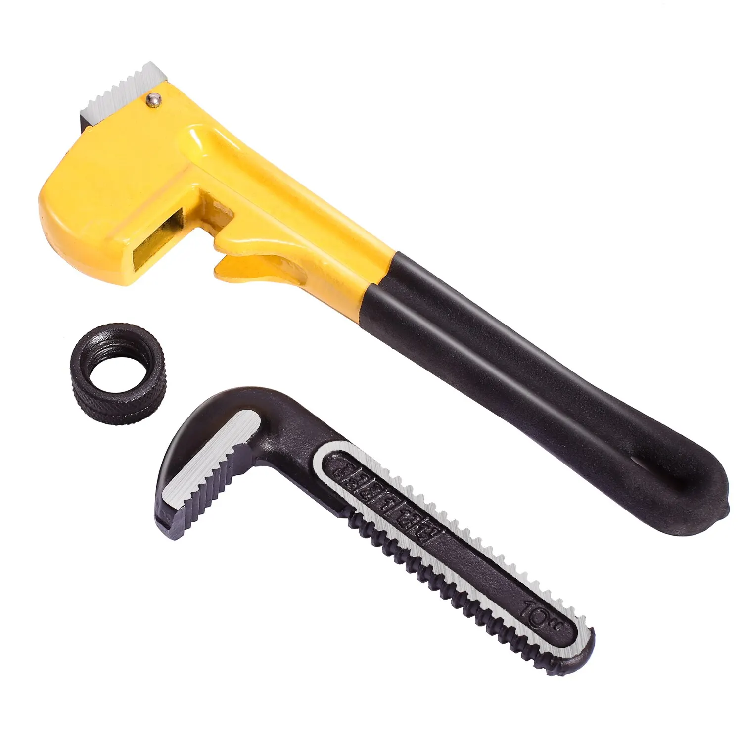 Deli Stable Clamping Pipe Wrenches Anti Slip Grip High Hardness High Torque Strong Toughness 10 Inches