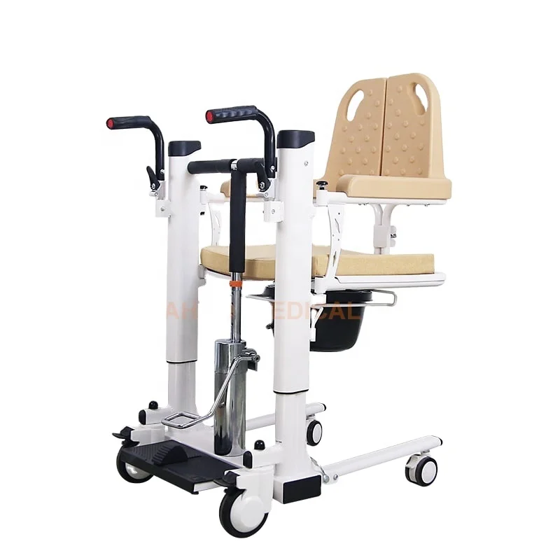 Imove Patient Hydraulic Lift Transfer Commode Chair for Handicapped Old Elderly Disabled People