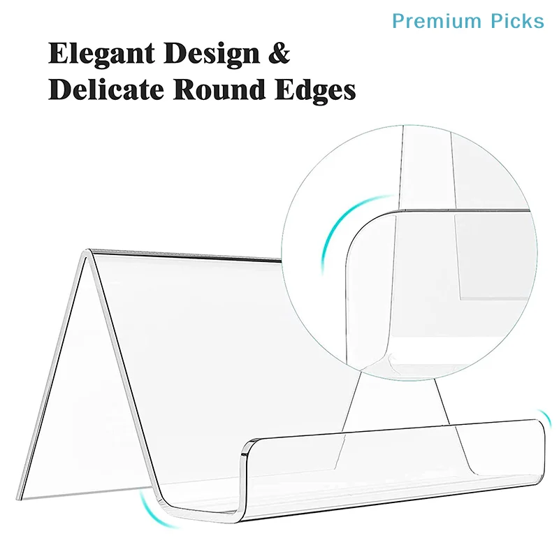 portableTransparent Acrylic Desktop Business Card Holder Table Desk Shelf Box Storage Display Stand Restaurant Office Supplies view 4