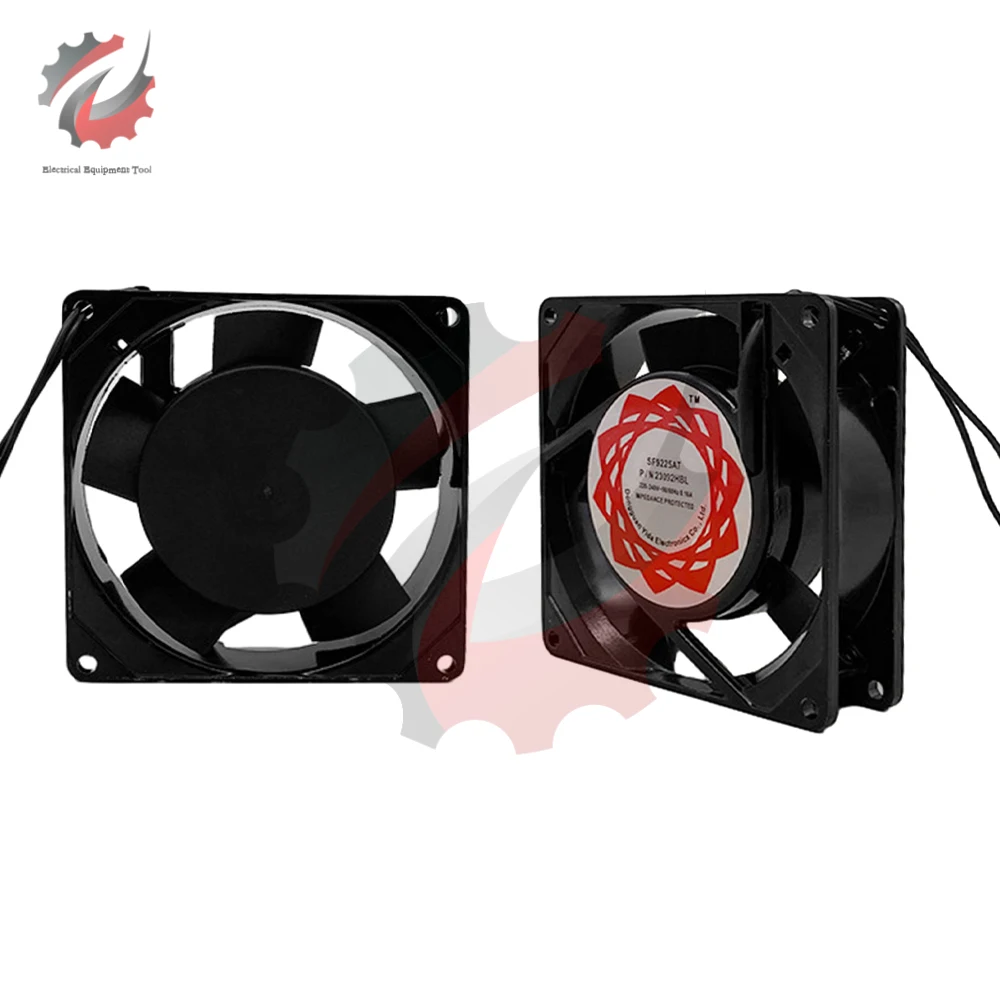 Cooling Fan Quiet Muffin Fan 110V 220V AC 90mm x 90mm x 25mm Cooling Fan for Industrial DIY Cooling Ventilation Exhaust Projects