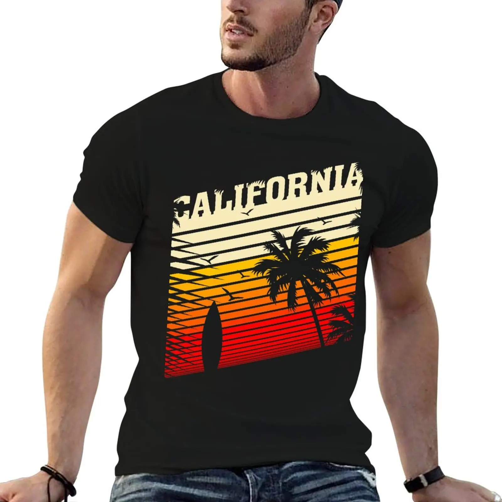 

CALIFORNIA SUNSET SURF BAY, BY SUBGIRL T-Shirt cotton t shirts high quality man tshirt man t shirt designer T-shirt