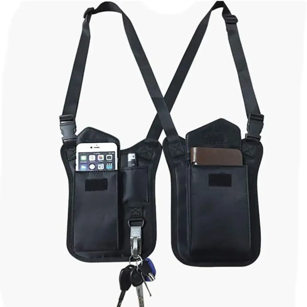 Large Capacity Underarm Hidden Bag Adjustable Shoulder Straps Shoulder Bag Anti Theft Bag Terylene Light Weight Underarm Wallet