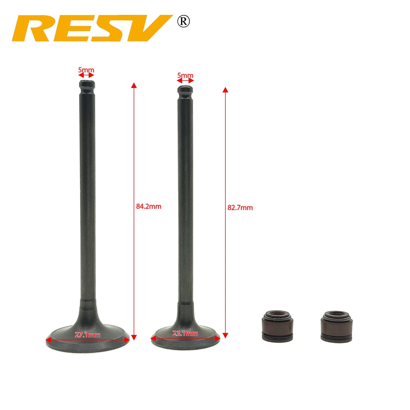 RESV for Honda CBF125 CBF 125 CB125F XR125L GLR125 GLH125 GR125 Valve Intake Exhaust Stem Valve Oil Seal