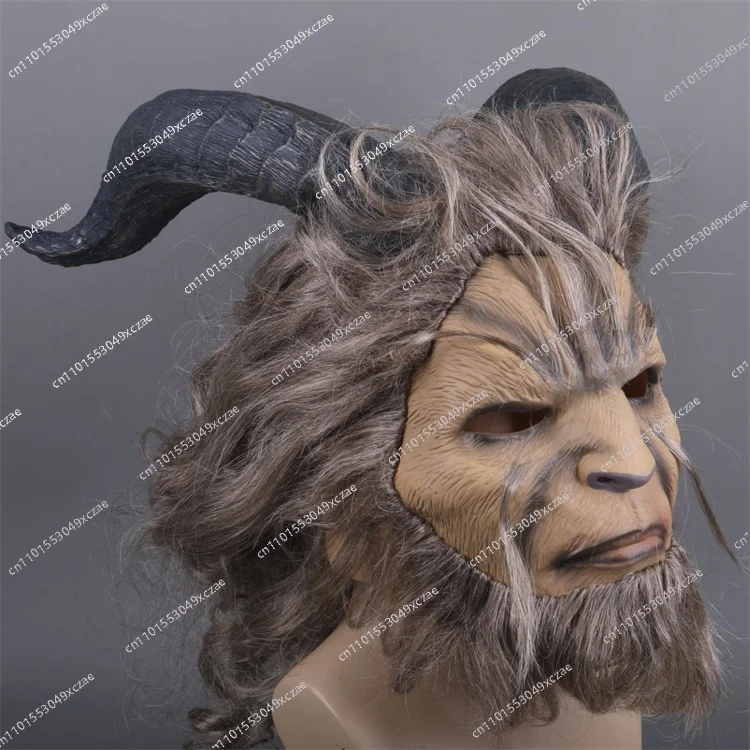 

Красивая женщина и зверь, маска живого действия, головной убор, косплей, Хэллоуин, фильм, маска принца зверя