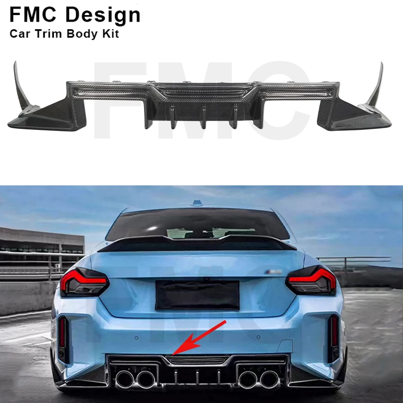 

Carbon Fiber Rear Bumper Diffuser Lip For BMW M2 G87 2023+ Car Back Bumper Spoiler Parts Body kit