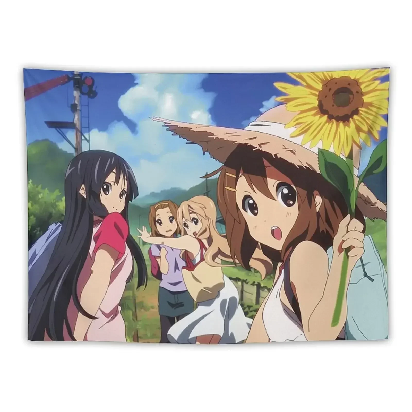 K-On! - Group Tapestry Wall Decoration Items Decor For Bedroom Tapestry