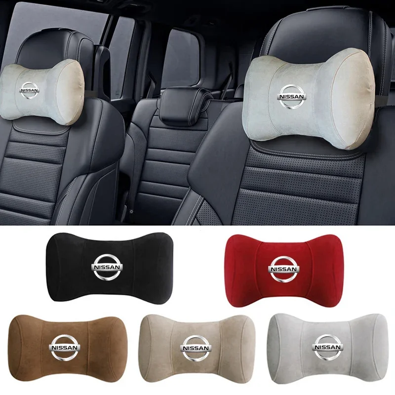 Car Interior Headrest for Nissan Juke Leaf Qashqai X-Trail Kicks Patrol Maxima Navara Micra Altima Auto Seat Neck Support Pillow