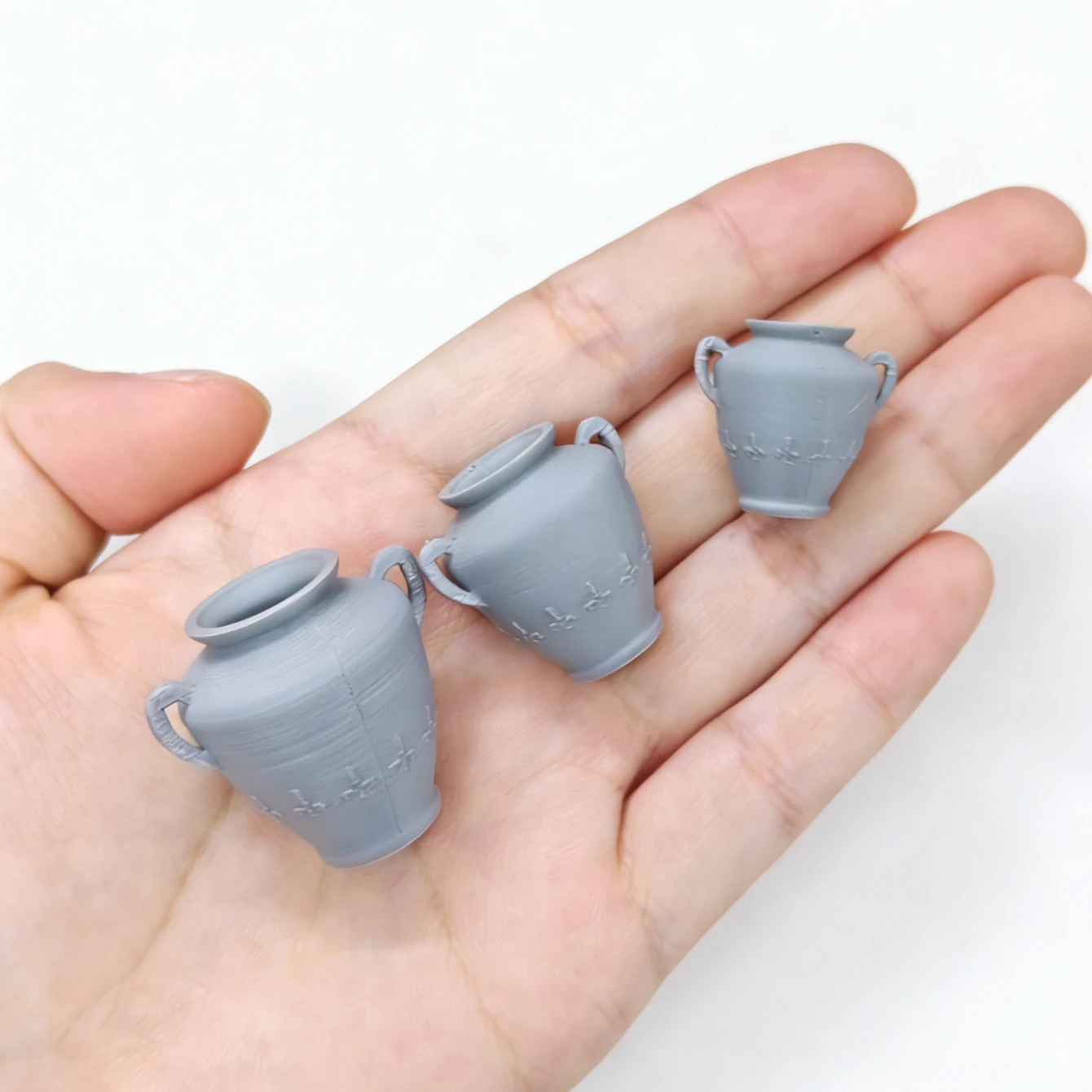 Miniatur-Keramik-Dreiteiliges Set, Retro-Dekoartikel für Puppenhäuser, Realistische Ton-Szenen-Requisite, für Sammlungen von Enthusiasten. – Detail 6