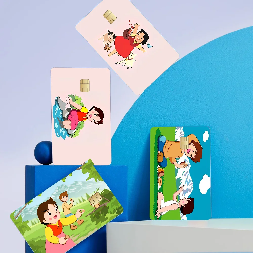 Heidi CartoonVerschiedene Anime Bank Kreditkarten Bus Pass Aufkleber Coole Dekoration Wasserdichte Aufkleber Sammlung Spielzeug Geschenke