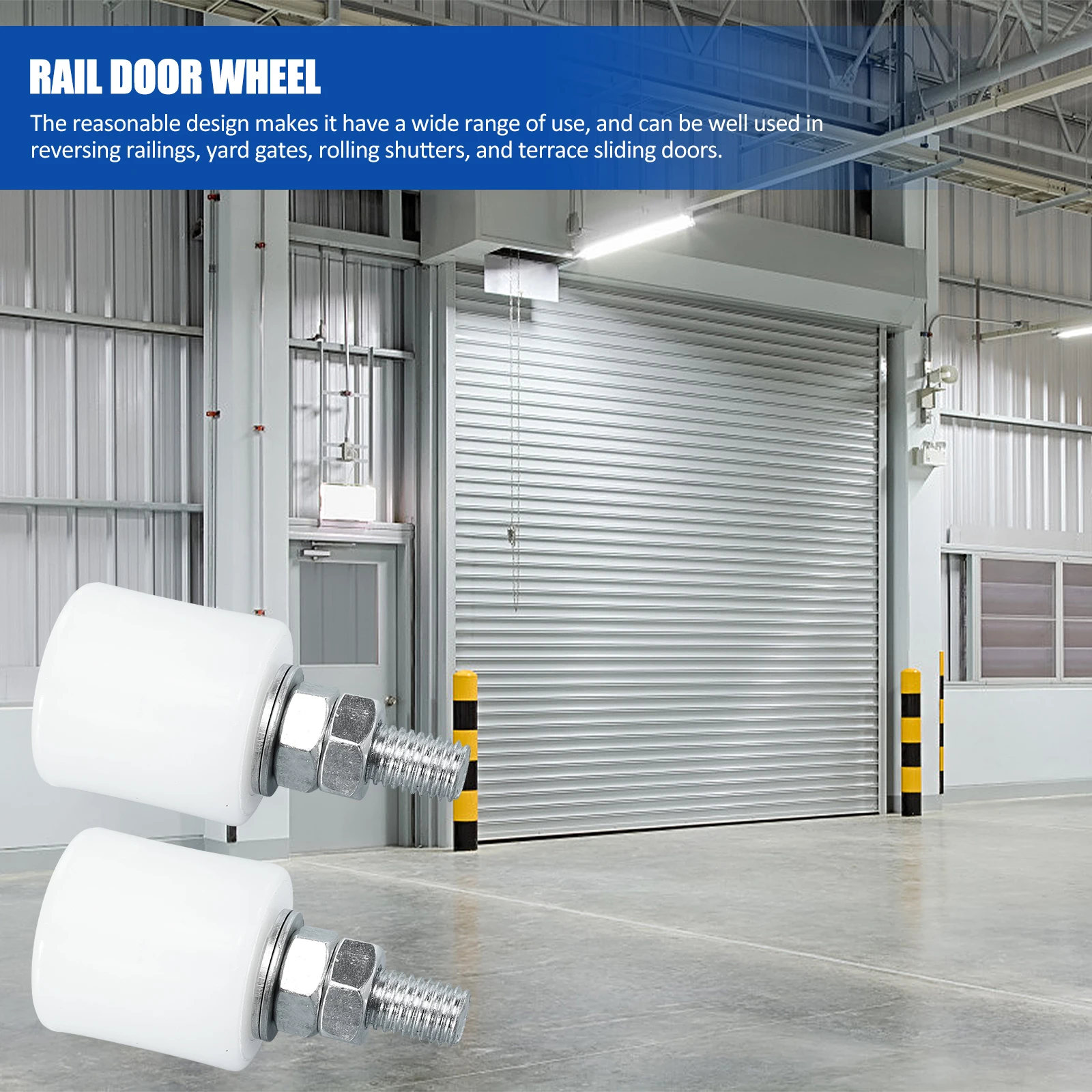 

4pcs Nylon Guiding Duty Track Roller Electric Door For Gate Rail Nylon Electric Gate Wheel Pulley Block Guiding Wheel