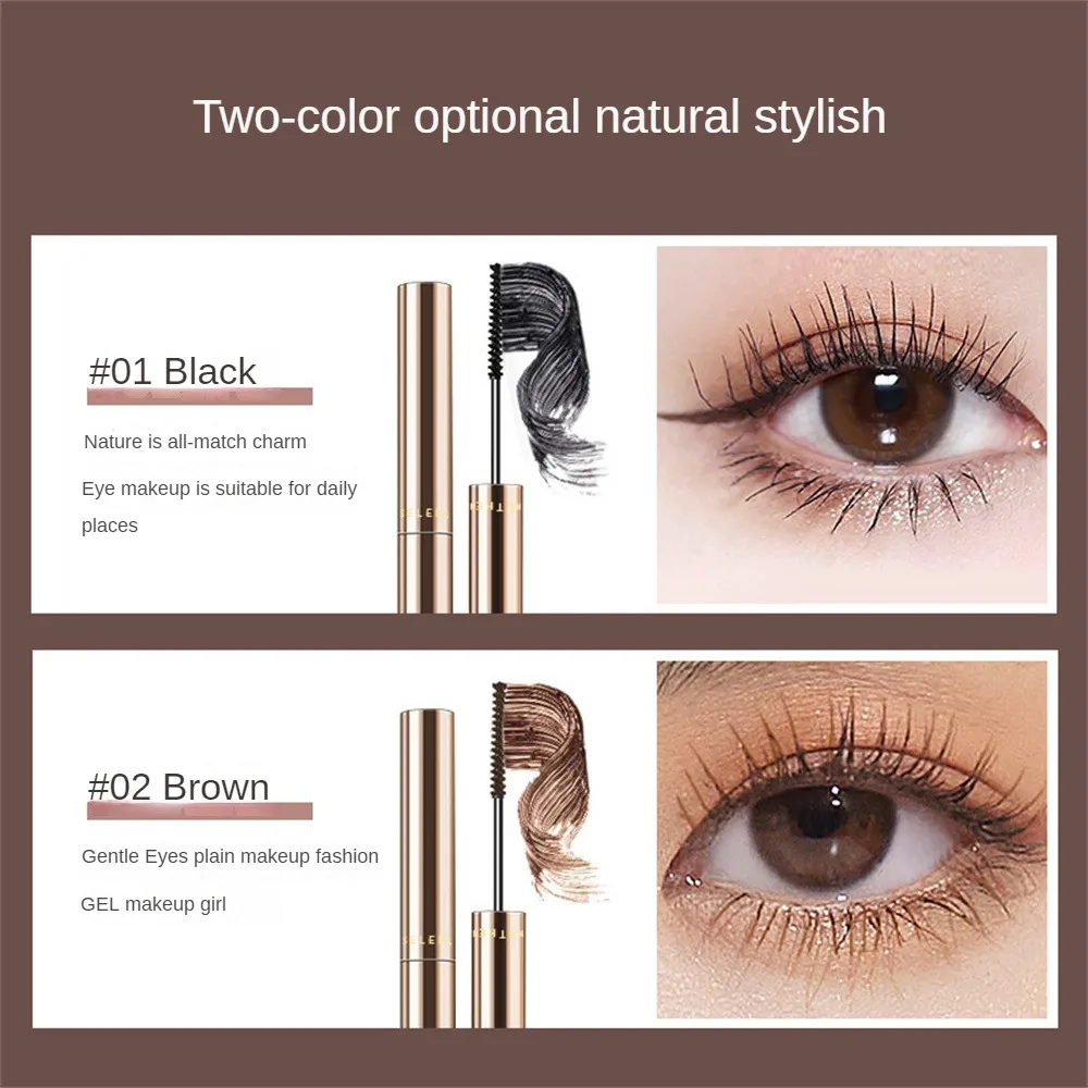 4D Silk Fibre Mascara Curling Thick Ultra-fine Brush Eyelash Extension Black Brown Waterproof Mascara Women Eye Cosmetic Sheglam