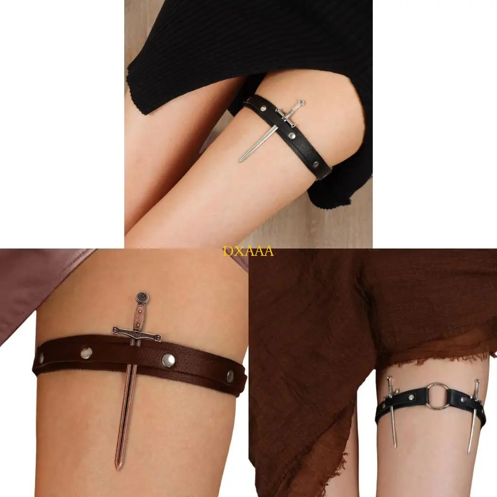 

DXAA Medieval Thigh Chain Metal Charm Leg Garter for Gothic Harajuku Fashion Item