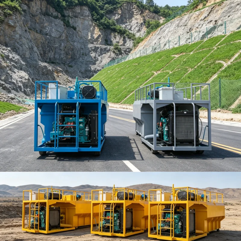 Customized Seed Fertilizer Mix Hydroseeder Grass Seed Sprayer Equipment for One Step Application All In One Seeding