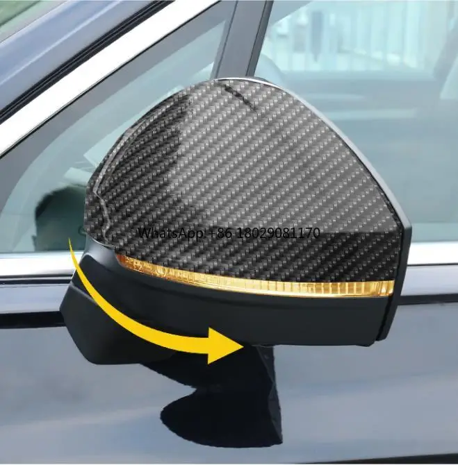 Carbon Fiber Mirror Cap For Volkswagen Touareg 2019 Carbon fiber Rearview Mirror Cover Sticky Exterior Accessories Factory Price