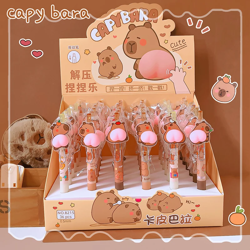 cute school supplies offices accessories back to school Aesthetic stationery items Kawaii capybara gel pens All for school