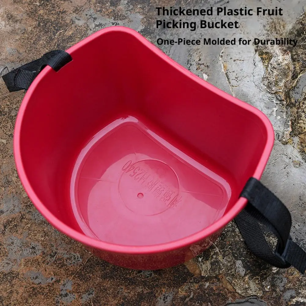 Fruit Picking Bucket Ergonomic Multifunctional Harvest Carrier Bag for Outdoor Farm and Garden Use Convenient Fertilizer Holder