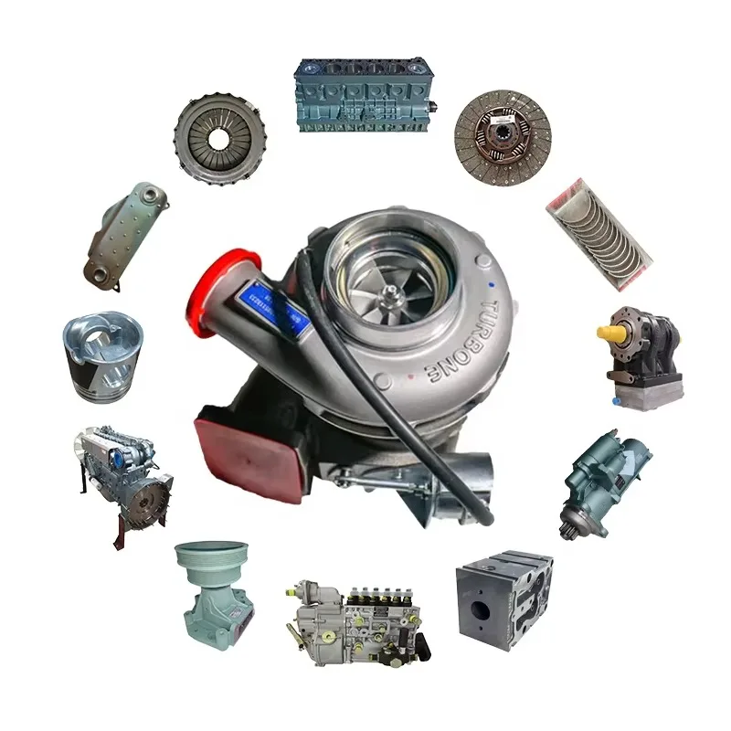 2026 Sinotruk 371 8x4 Dump Truck Spare Part WD615 Disel Engine Exhaust Turbocharger HX55W 4046672 VG1095118233 Superch