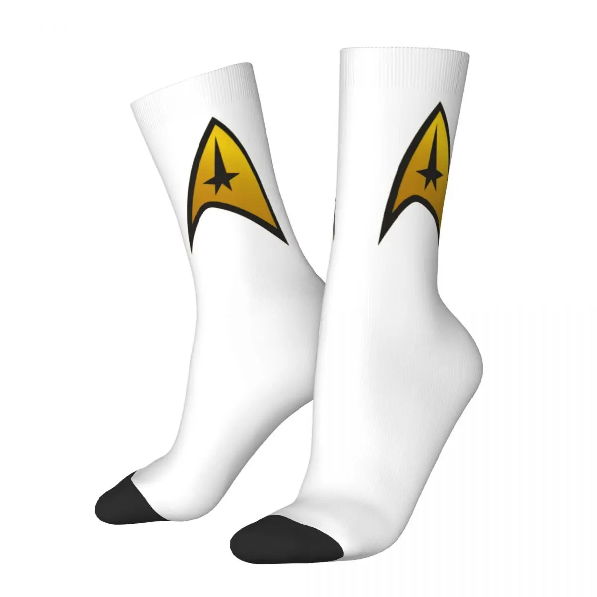 Star Treks Logo Design Theme Men Women Socks Outdoor Novelty Spring Summer Autumn Winter Stockings Gift