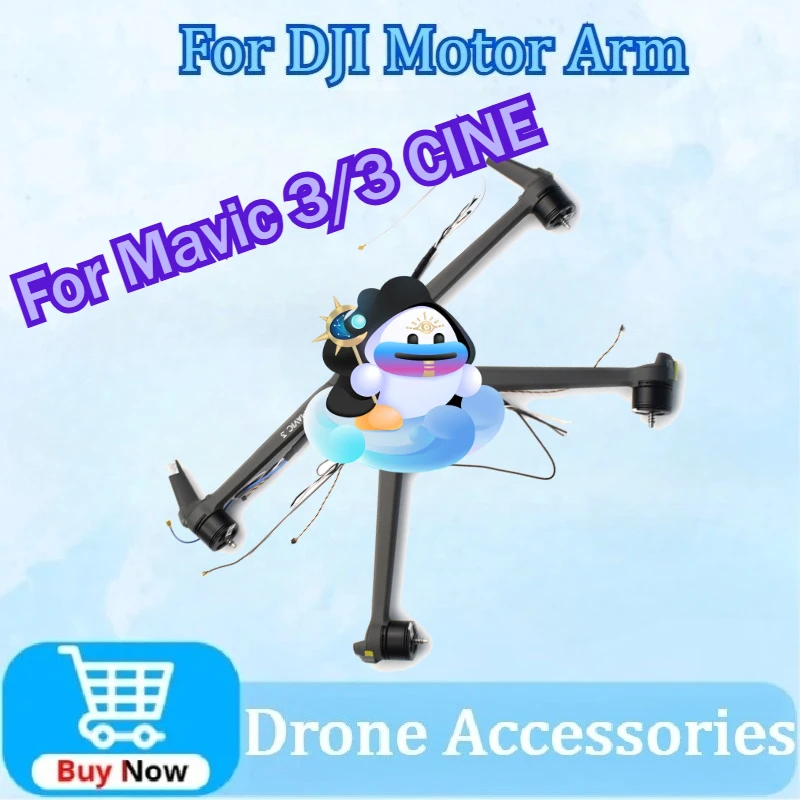 

New Motor Arm For DJI Mavic 3/3 CINE Left Right Front Rear Arms With Motor and Cables Replacement Parts High Quality