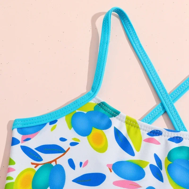 1-5 anni Costume da bagno per bambina per bambini Costume da bagno intero estivo Costume da bagno per bambini Costumi da bagno senza maniche Costumi da bagno