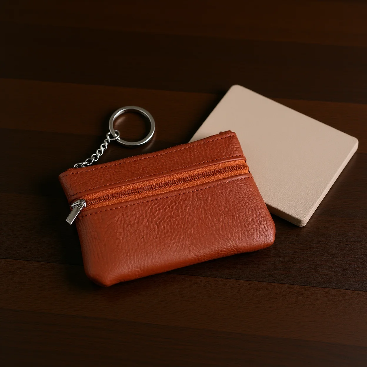 Pu Leather Coin Purse Portable Small Card Holder Key Ring Coin Pouch Unisex Mini Coin Purse For Keys Short Trips Daily Outings