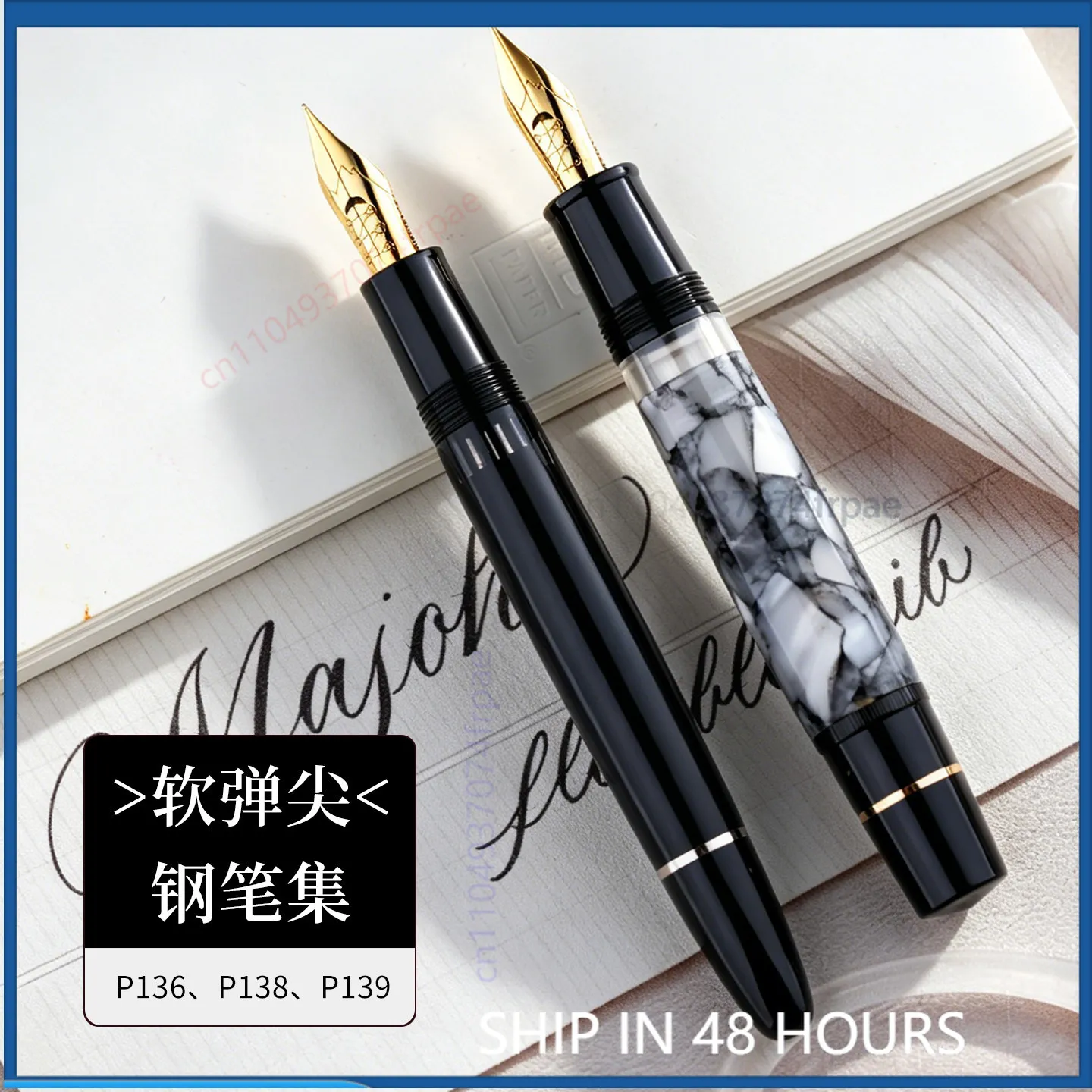 

For MAJOHN P136 P138 P139 Soft Elastic Calligraphy Pen For Copperplate ES ER Flourish English Script Practice Stationery
