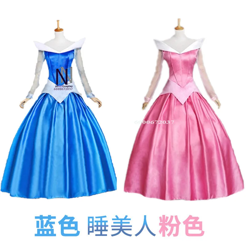 

Femme Costume de Cosplay Belle au Bois Dormant: Robe Everak, Princesse Aurore, Ensemble Luxe Barrage pour Halloween