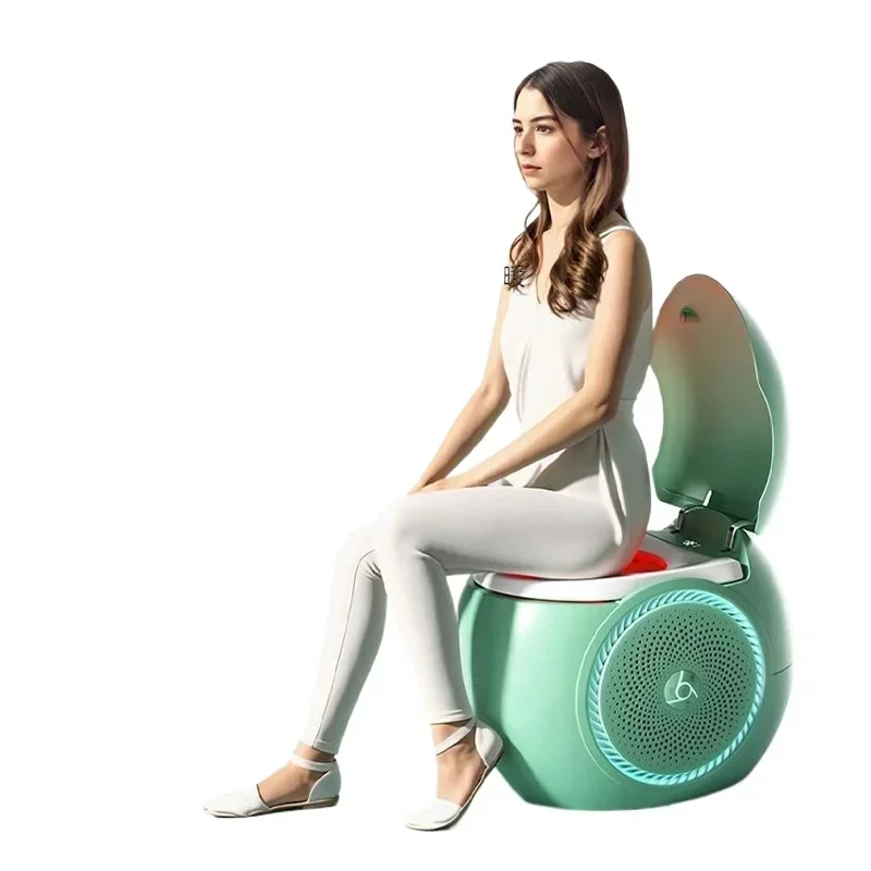 

Smart toilet colorful round egg shaped music siphon