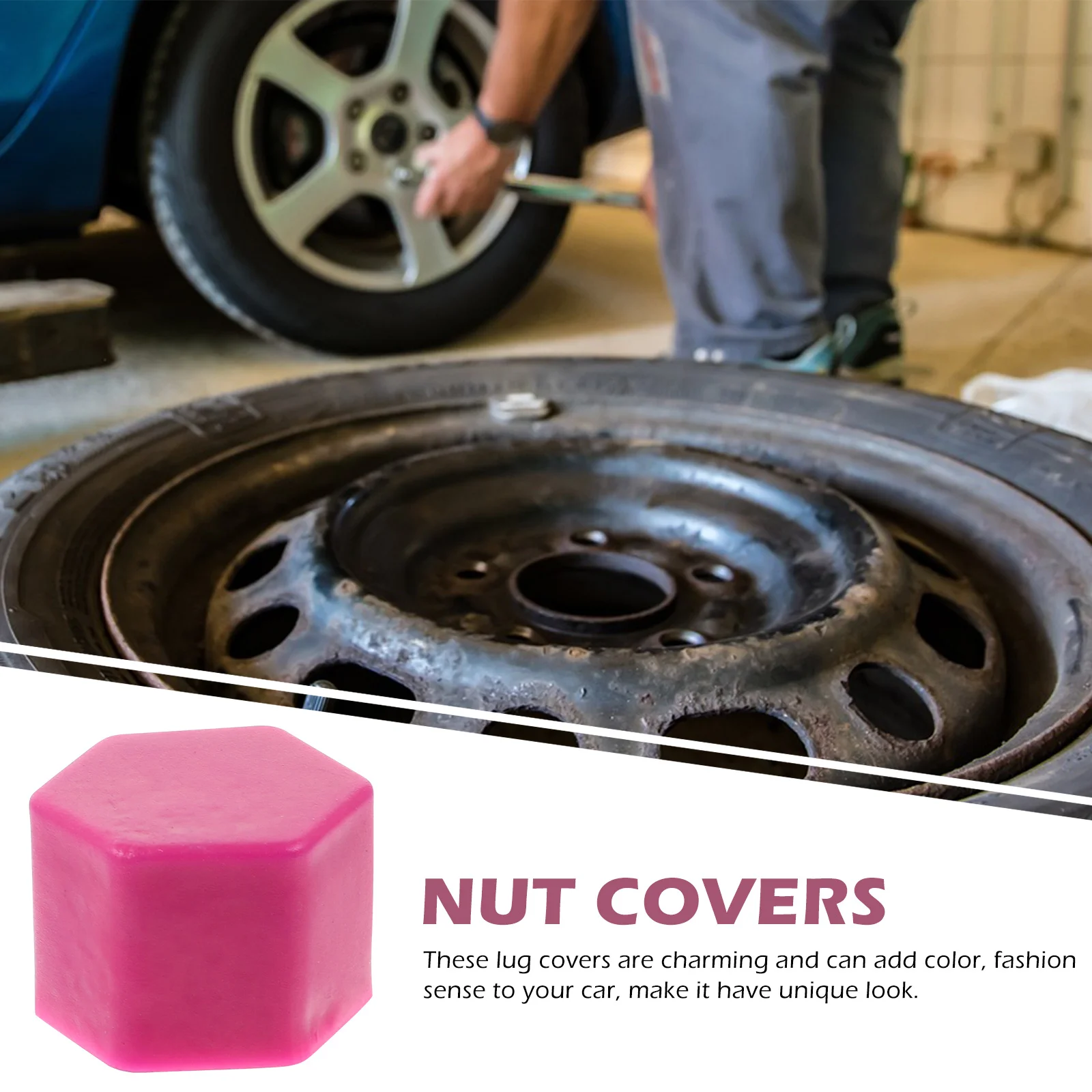 

20Pcs Silicone Wheel Lug Nut Covers Protective Hub Screw Caps for Car Tire Bolt Rust Prevention Stylish Car Accessories