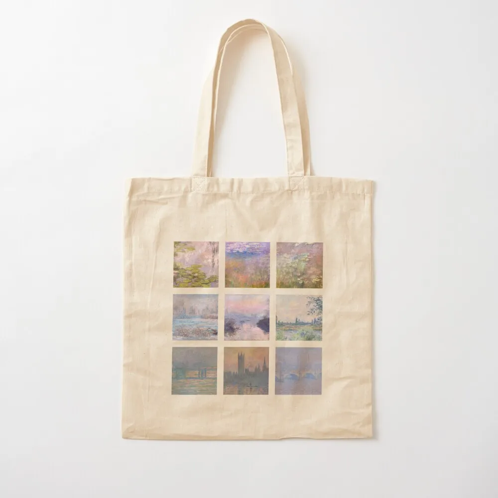 

soft monet collage Tote Bag Women's shopping bag Beach bag