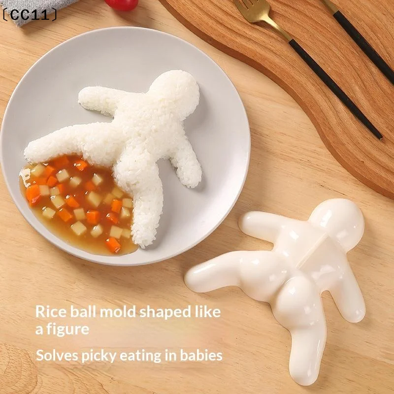 Nonstick Funny Human Rice Ball Maker Mold Japanese Sushi Mold For Home Picnic Travel Camping DIY Lunch〔CC11〕