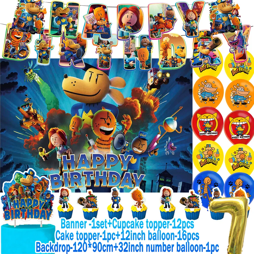 Blue&Dogs-MANS Thema Kindergeburtstag Partyzubehör Dekoration Beste Freundin Ballon Kuchen Topper Banner Hintergrund Babyparty Requisiten – Detail 5