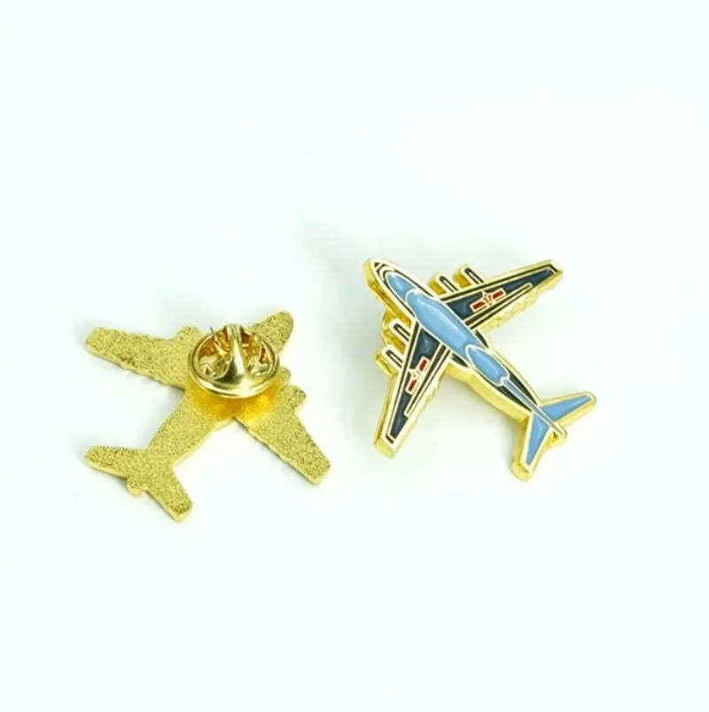 Creative Air Show Aircraft Badge Brooch Pin Souvenir Paint Craft Exquisite Badge Pin