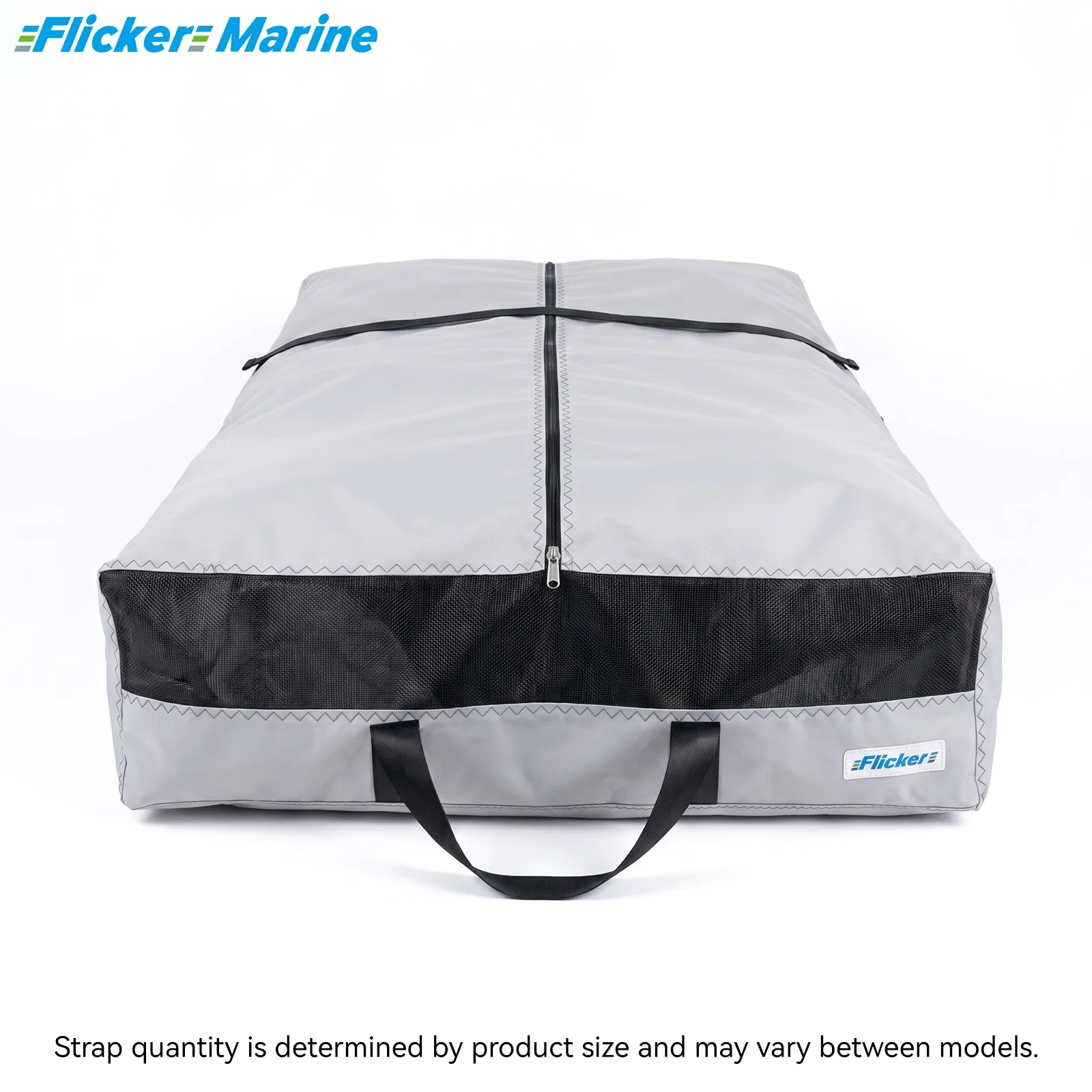 FLICKER MARINE Long Mainsail Sail Bag for Sailboat Multi Size Durable Polyester UV Resistant Protective Storage Bag