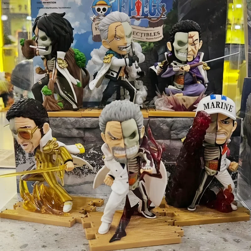 

Genuine One Piece 8th Admiral Of The Navy Series Blind Box Generation Cartoon Luffy Hand-Made Ornament Sauron Hidden Model Gift