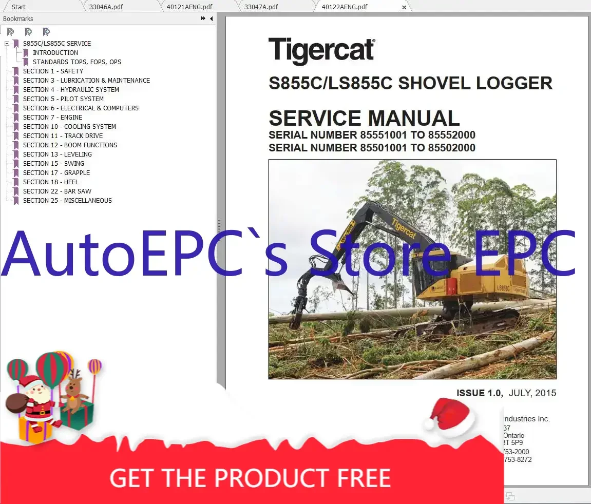 

AutoEPC Tigercat Machine 44,5 ГБ PDF 2023, руководство по обслуживанию и руководство по эксплуатации DVD