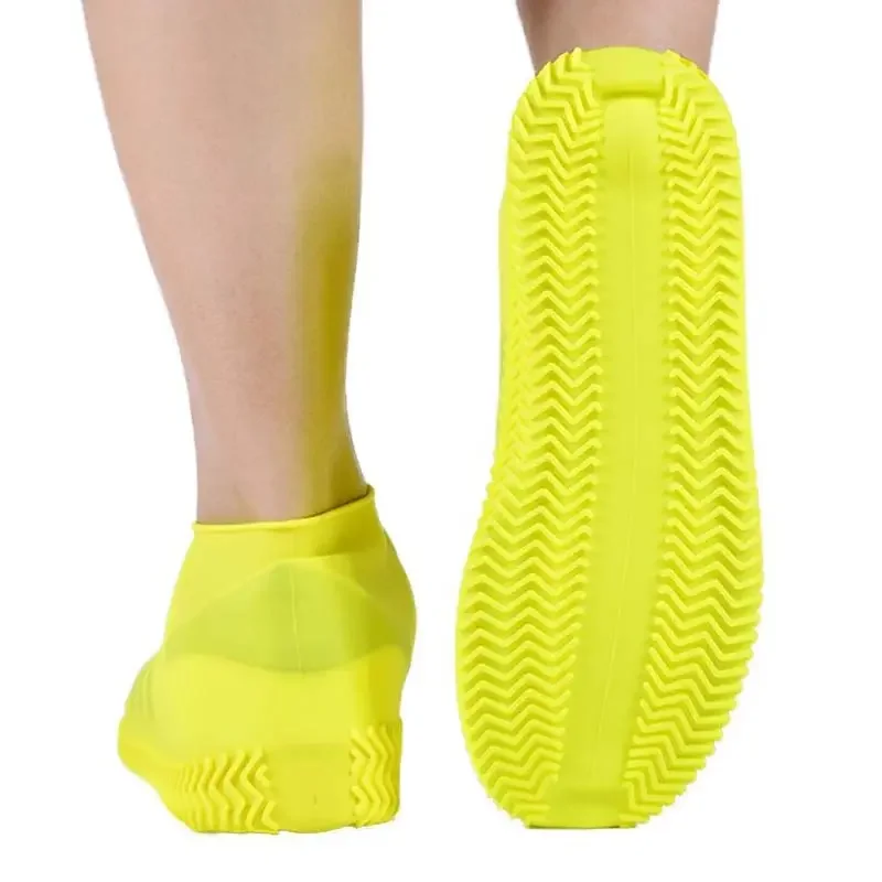 Wasserdichte Schuhüberzüge aus Silikon, rutschfest, für Regenstiefel, Unisex, Sneakers-Schutz für regnerische Tage im Freien, wiederverwendbare Regenschuhüberzüge – Detail 12