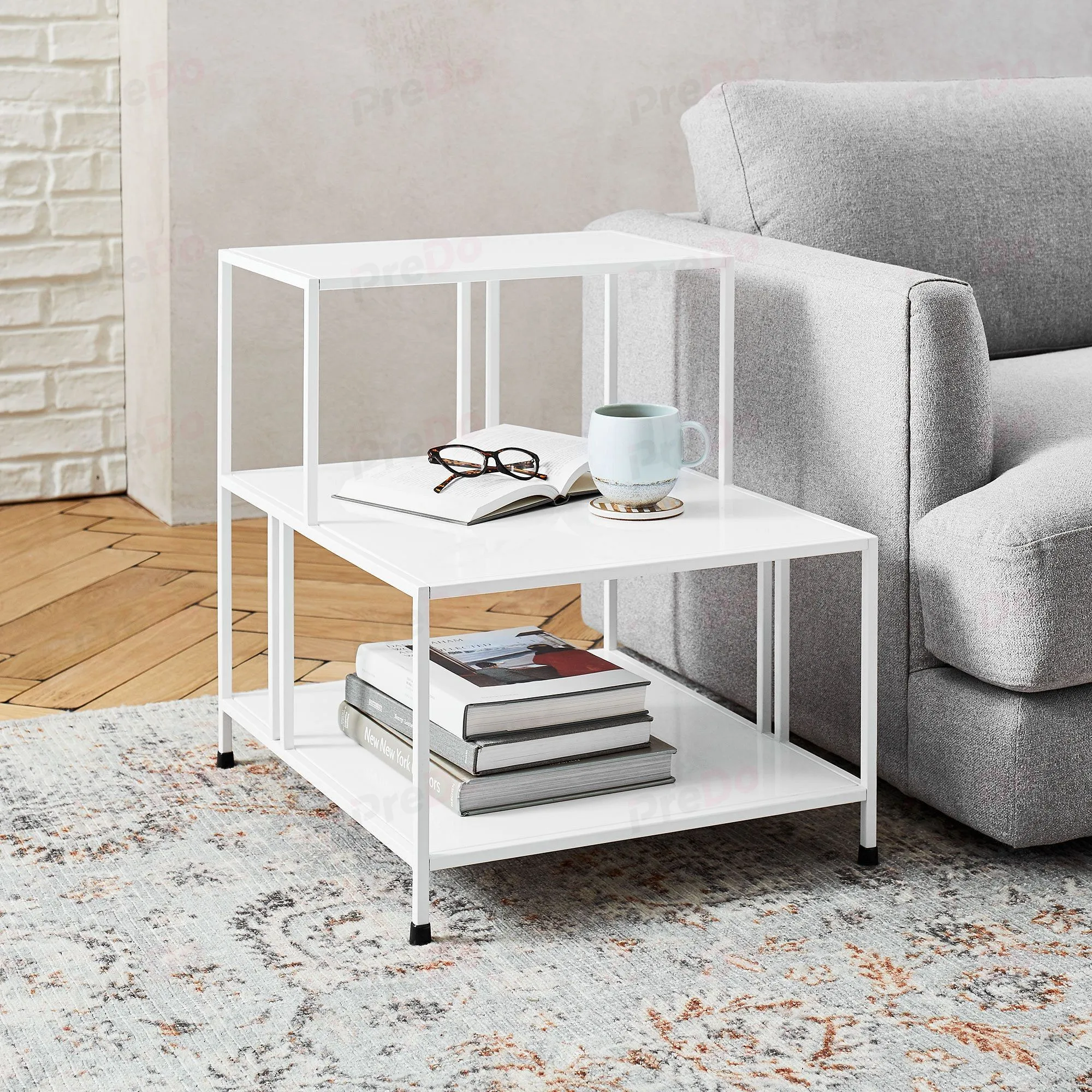 Luxury Adjustable Height Modern Iron Coffee Table European Minimalist Design Living Room Home