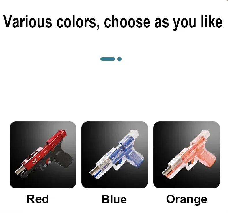 Nieuw metalen zwart G17 pistool simulatie pistool 500 rondes outdoor gevechtschieten BB kogels jongen verjaardag kerstcadeau