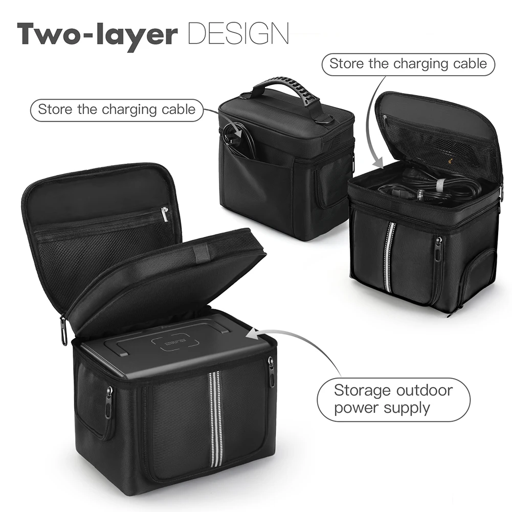 Bluetti Travel Carrying Case with Handle Power Station Storage Case Protective Storage Bag for BLUETTI EB3A 268Wh LiFePO4 Battery Backup portable power station