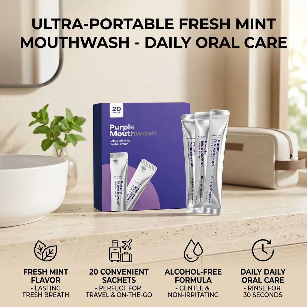 Фиолетовый портативный ополаск – обзор и цена Whitening Mouthwash