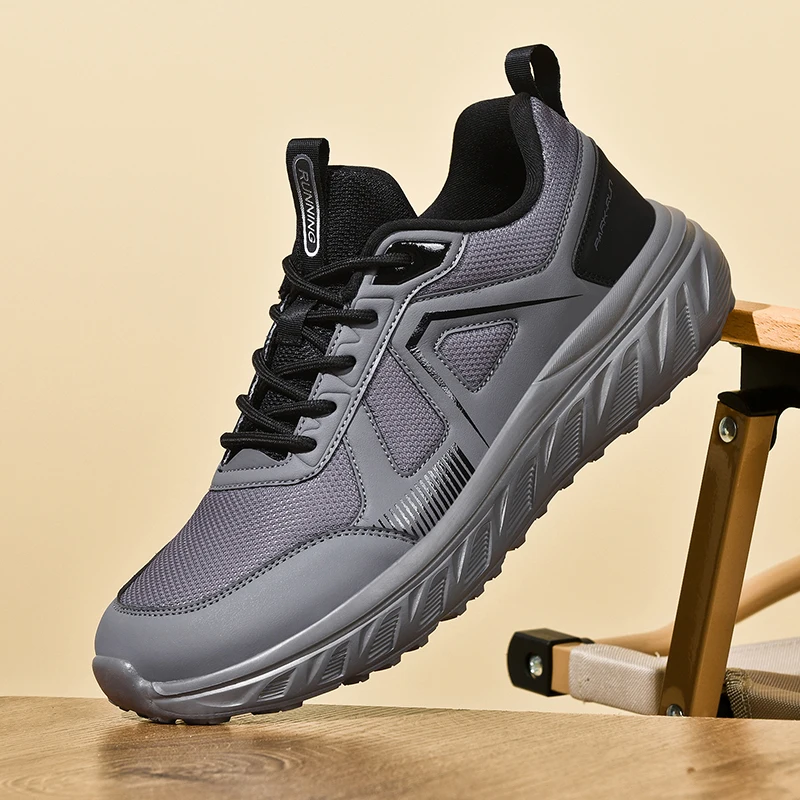 

Новые мужские кроссовки с широким носком, дышащие нескользящие спортивные кроссовки для бега с широким дизайном ладони, мужская повседневная прогулочная обувь
